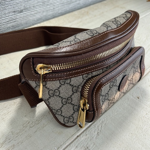 Gucci Interlocking G Patch Belt Bag GG Supreme Canvas ✅COA Included - Picture 1 of 16